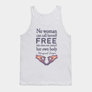 Margaret Sanger Quote Tank Top